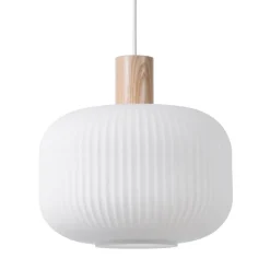 Taklampor & Pendlar-Scandi Living Fair taklampa Ø30 cm, Frostat glas-ask