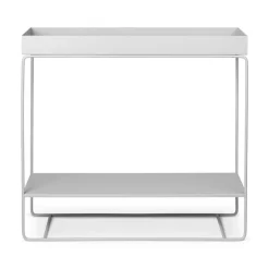 Balkongmöbler·Balkongbord & Cafébord|Balkongbord & Cafébord-Ferm Living plant box konsolbord, Light grey