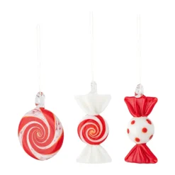 Festive dekorationshänge 3 delar, Röd^Bloomingville Online