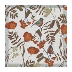 Fåglabäck servett 35x35 cm, Brun-orange^Ekelund Linneväveri Online