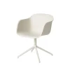 Kontorsstolar & Skrivbordsstolar-Muuto Fiber armchair swivel base with return kontorsstol, White