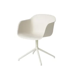Kontorsstolar & Skrivbordsstolar-Muuto Fiber armchair swivel base with return kontorsstol, White