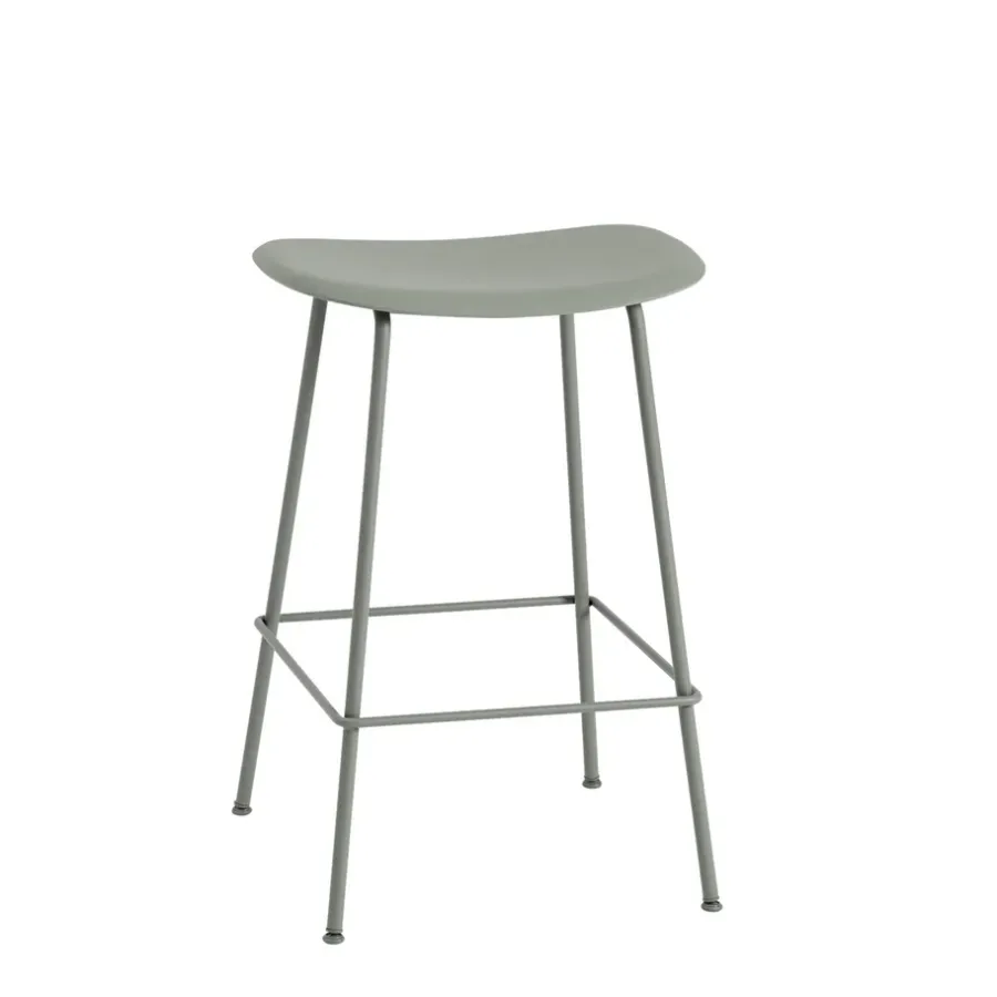 Fiber counter stol 65 cm, Dusty green-Green (plastic)^Muuto Outlet