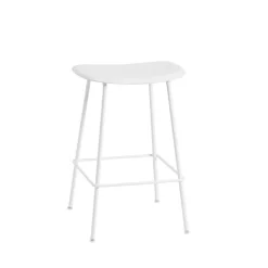 Fiber counter stol 65 cm, Natural white-White^Muuto Sale