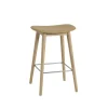 Fiber counter stool barpall 65 cm, Ochre-oak^Muuto Sale