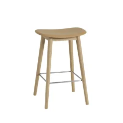 Fiber counter stool barpall 65 cm, Ochre-oak^Muuto Sale