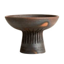 Fire skål på fot S, Brun^MUUBS Clearance