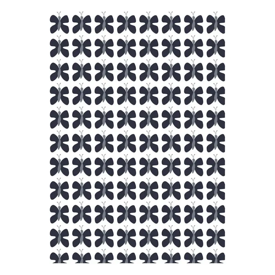 Tyger & Metervaror|Vaxdukar-Arvidssons Textil Fjäril Mini vaxduk, Blå