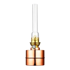 Fotogen- & Oljelampor-Karlskrona Lampfabrik Flaggskär fotogenlampa, koppar