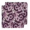 Tygservetter|Tygservetter-HKliving Floral bomullsservett 30x30 cm 2-pack, Burgundy
