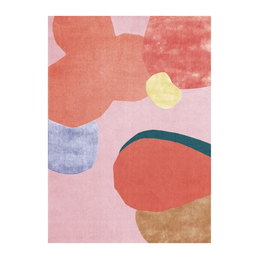 Flower Field ullmatta 200x300 cm, Pink^Layered