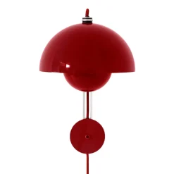 Sänglampor-&Tradition Flowerpot VP8 vägglampa, Vermilion red