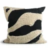 Fluffy kudde 50x50 cm, Black-beige^Byon