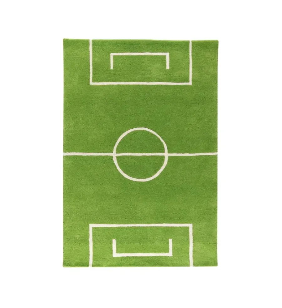 Barnmattor|Barnmattor-Kateha Football matta, grön 120 x 180 cm
