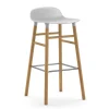 Barstolar-Normann Copenhagen Form barstol ekben 75 cm, vit