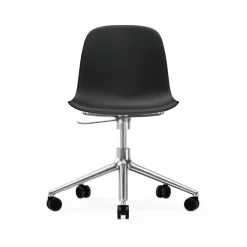 Form chair swivel 5W kontorsstol, svart, aluminium, hjul^Normann Copenhagen Clearance