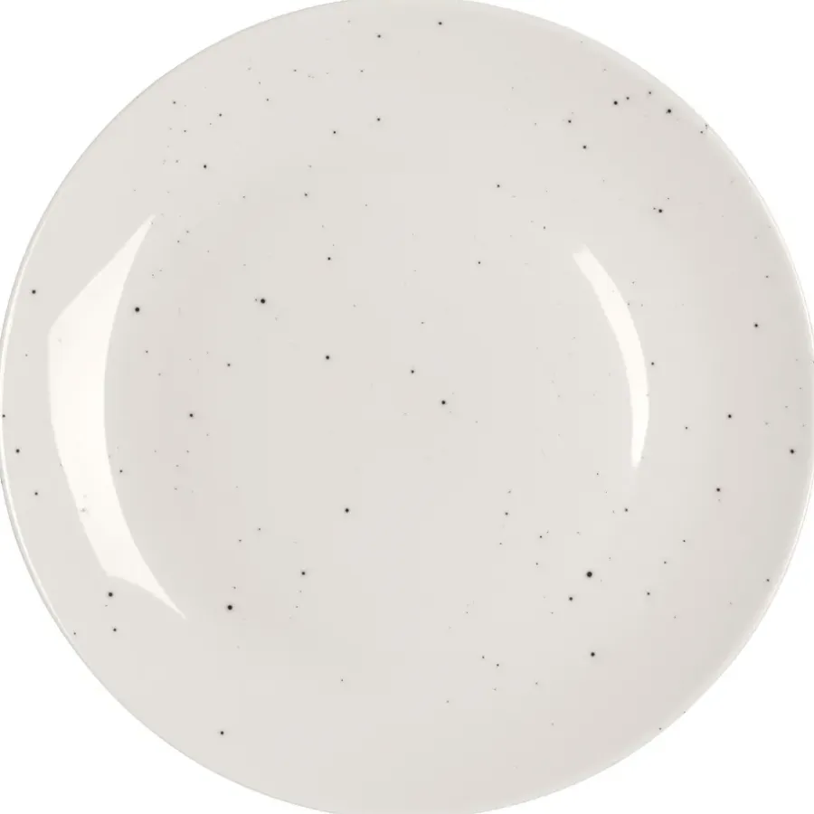 Mattallrikar-Scandi Living Freckle tallrik Ø26 cm, Vit