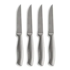 Grillbestick-Sagaform Fredde grillkniv 22,5 cm 4-pack, Silver