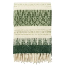 Ullplädar & Ullfiltar-Klippan Yllefabrik Freja ullpläd, Wood