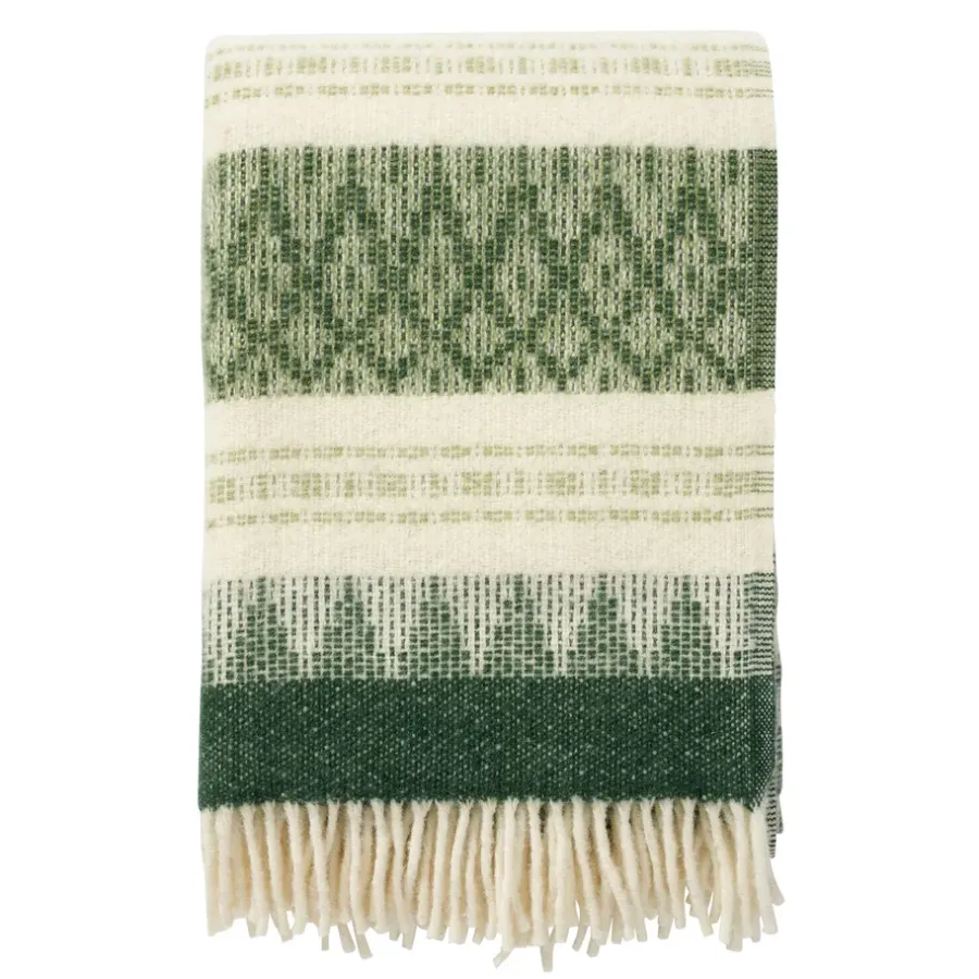 Ullplädar & Ullfiltar-Klippan Yllefabrik Freja ullpläd, Wood