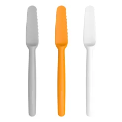 Functional Form smörknivar 3-pack, Grå-orange-vit^Fiskars Hot