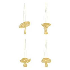 Fungi dekorationshänge 4 delar, Brass^Cooee Design Hot