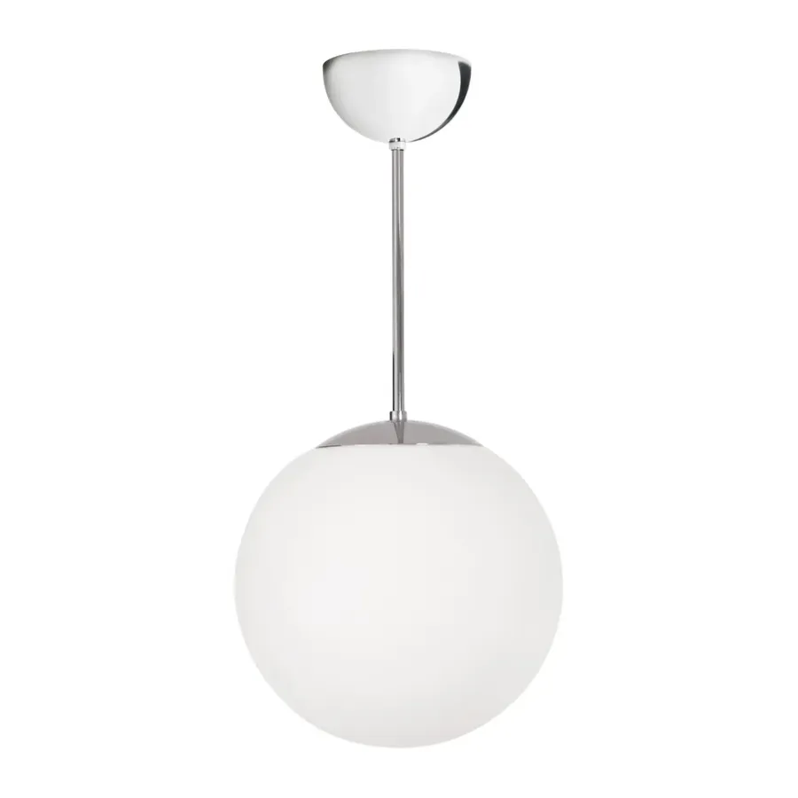 Funkis Glob pendel, White-chrome Ø25 cm^Konsthantverk Sale