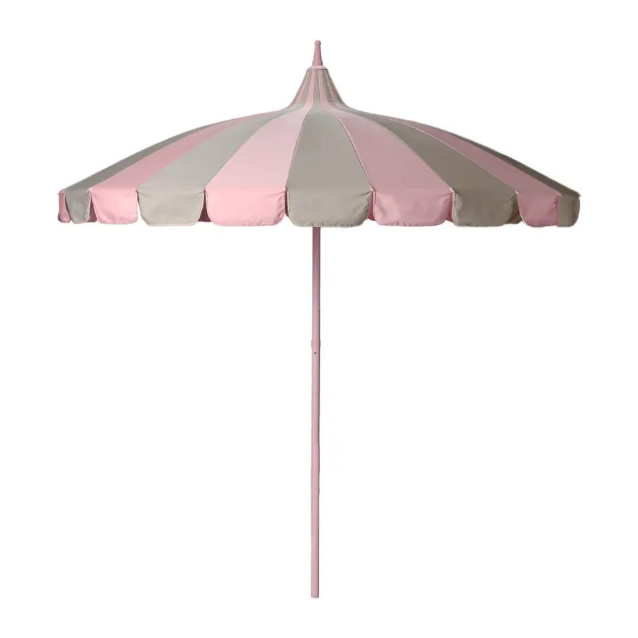 Solskydd·Parasoller|Parasoller-Garden Glory parasoll, Pink-beige stripe