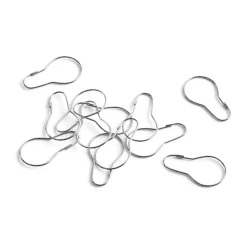 Gardinringar till duschdraperi 12-pack, Chrome^HAY New