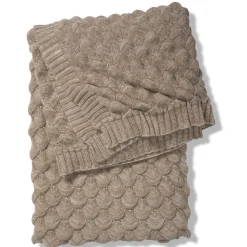 Bomullsplädar & Bomullsfiltar-Classic Collection Gems pläd 130x170 cm, Simply taupe