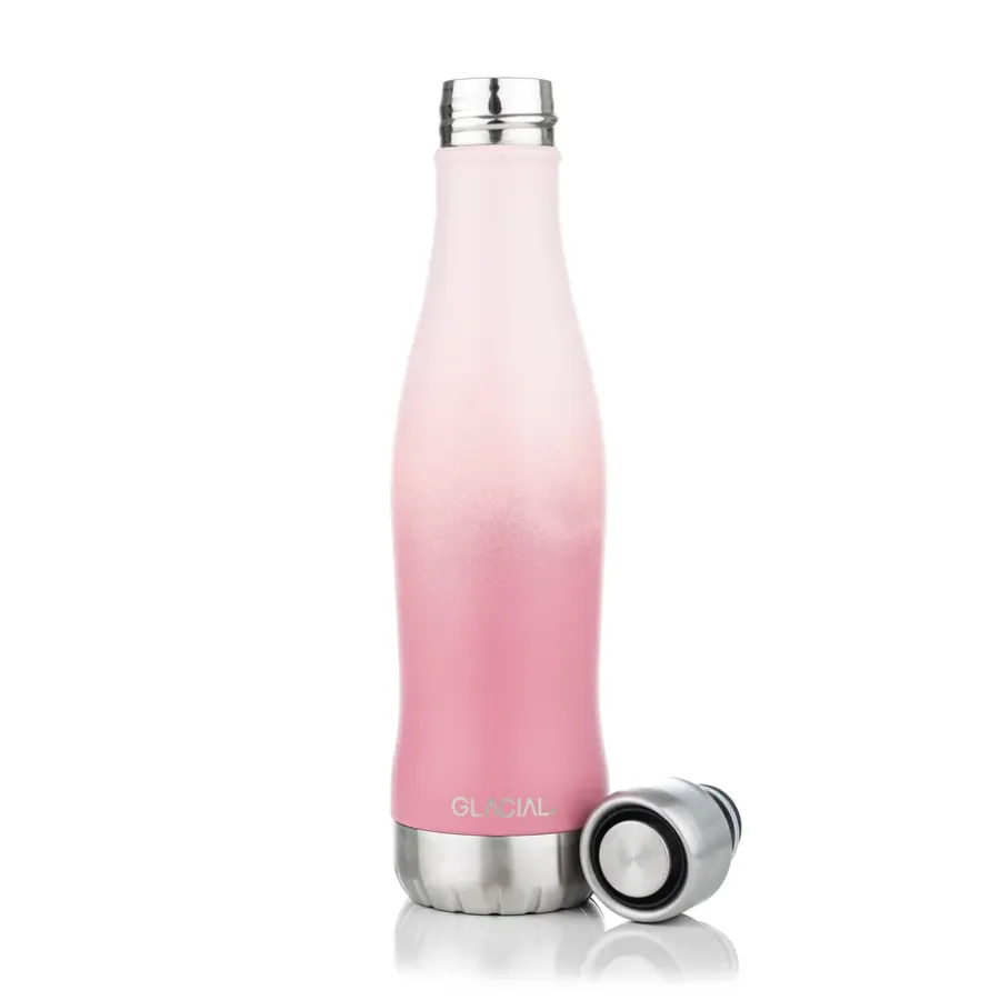 Termosar-Glacial vattenflaska active 400 ml, Pink fade