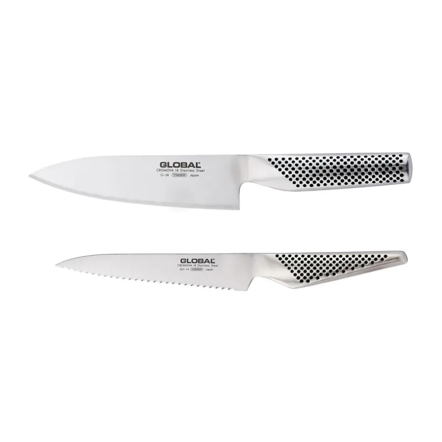Knivset-Global knivset 2 delar (G-58 & GS-14), Rostfritt stål