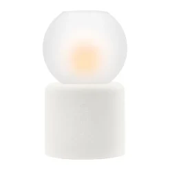 Globe värmeljuslykta Ø9,5x17 cm, Vit^Solstickan Design Sale