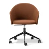 Kontorsstolar & Skrivbordsstolar-Fredericia Furniture Gomo Armchair kontorsstol swivel base 5-star, Myr 362-black