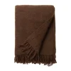 Ullplädar & Ullfiltar-Klippan Yllefabrik Gotland ullpläd 130x200 cm, Brown