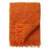 Gotland ullpläd 130x200 cm, Orange^Klippan Yllefabrik Best
