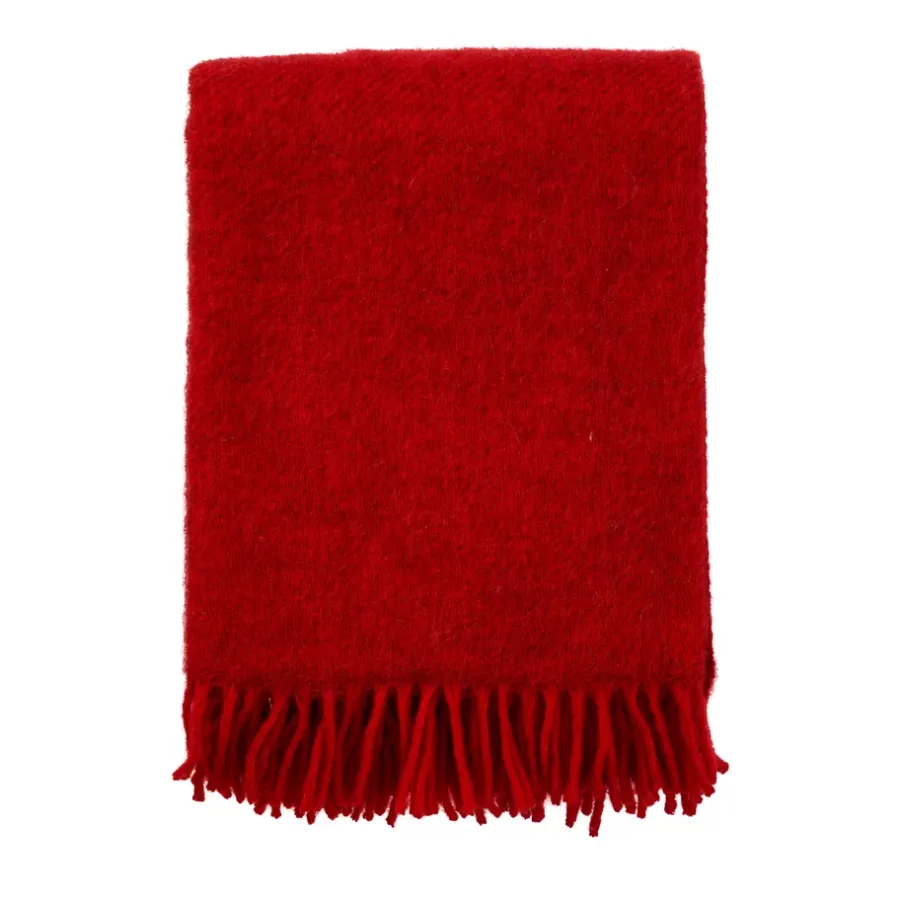 Gotland ullpläd 130x200 cm, Röd^Klippan Yllefabrik Clearance
