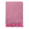 Ullplädar & Ullfiltar-Klippan Yllefabrik Gotland ullpläd 130x200 cm, Rosa