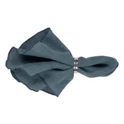 Tygservetter|Tygservetter-Broste Copenhagen Gracie linneservett, petrol