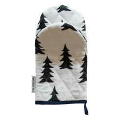 Grytlappar & Grytvantar|Grytlappar & Grytvantar-Fine Little Day Gran quiltad grytvante, Vit-svart