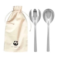 Salladsbestick-Kay Bojesen Grand Prix salladsbestick 18,5 cm 2 delar, Polished steel