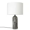 Gravity S bordslampa, grey marble + vit skärm^GUBI Outlet