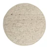 Runda Mattor-Tisca Greenland Swift round matta, Ecru nr. 32, Ø250 cm