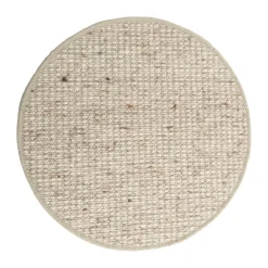 Runda Mattor-Tisca Greenland Swift round matta, Ecru nr. 32, Ø250 cm