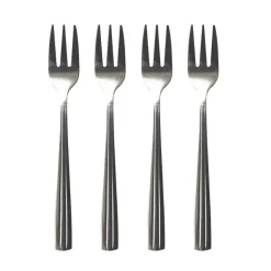 Dessertbestick-Aida Groovy tårtgaffel 4-pack, Rostfritt stål
