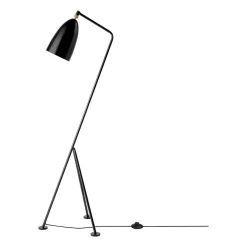 Gräshoppa golvlampa blank, Black^GUBI