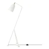 Läslampor|Golvlampor-GUBI Gräshoppa golvlampa blank, Alabaster white