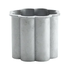 Gråsippa kruka, Aluminium sandgjuten, no. 3 Ø62 cm^Byarums bruk