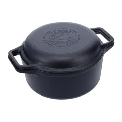 Gryta och grillpanna gjutjärn pre-seasoned, 2 delar^Victoria Online