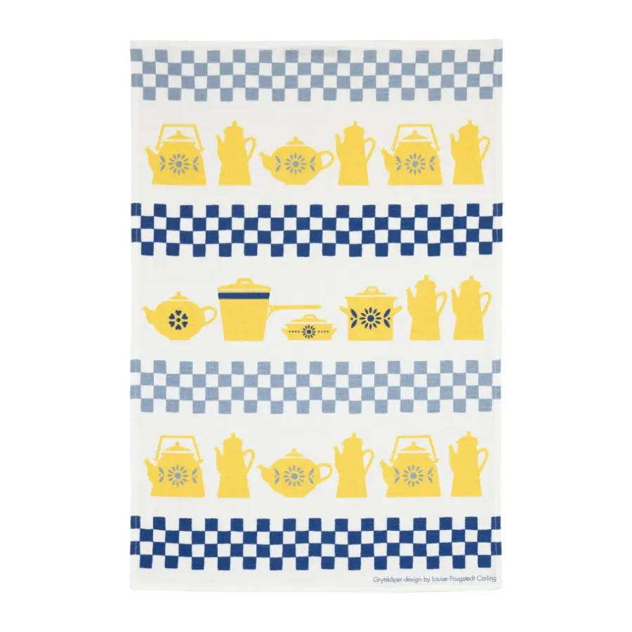Grytskåpet kökshandduk 47x70 cm, Multi-Gul-Blå^Almedahls Outlet
